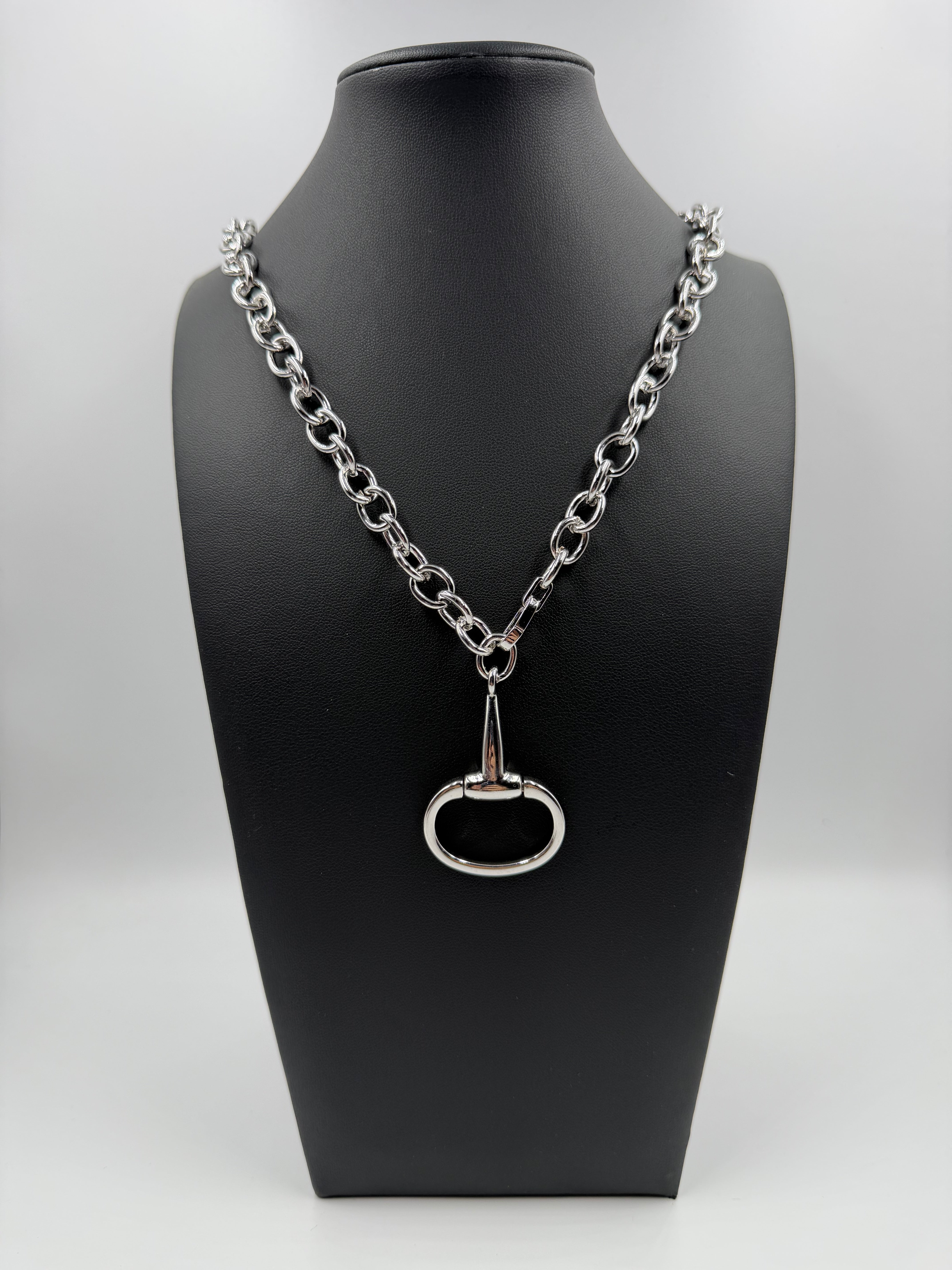 GP Medium Repurposed Gucci Horsebit Necklace