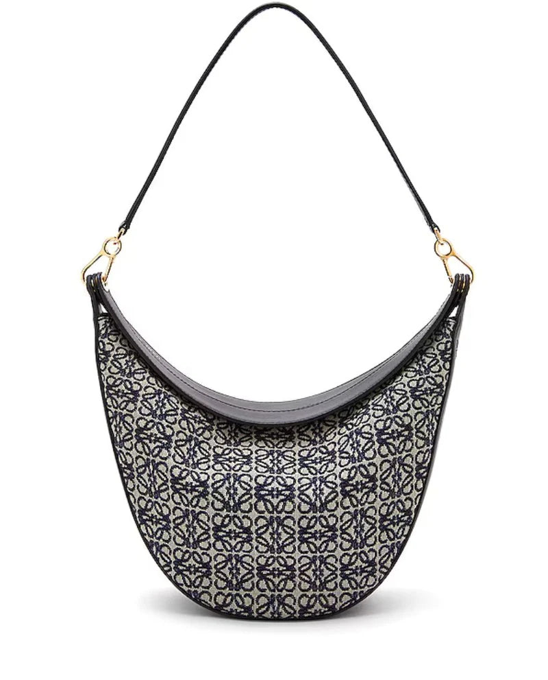 Loewe Luna Anagram Crescent Shoulder Bag