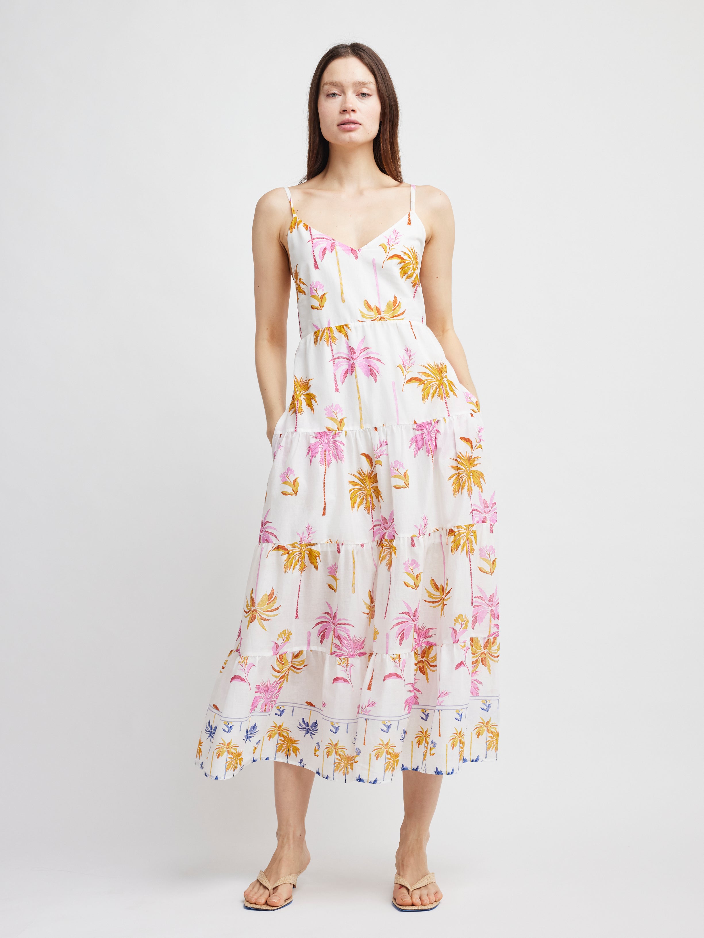 Palm Tree Kali Maxi Dress