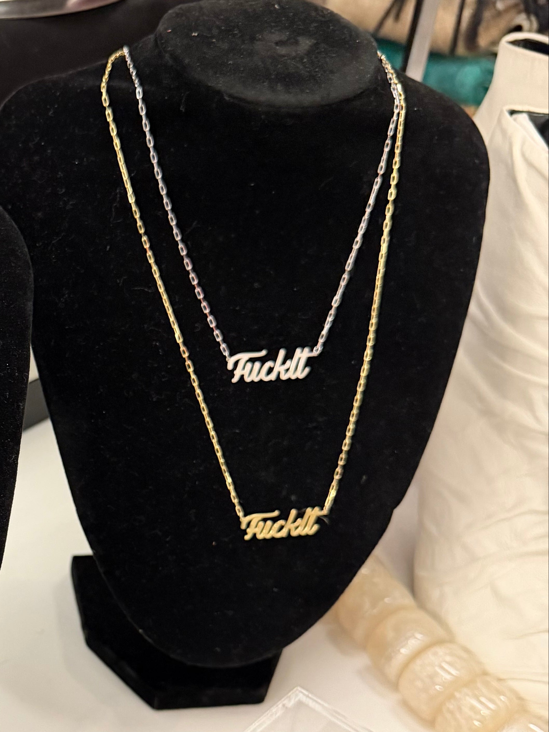 SS/GP Fuck it Necklace