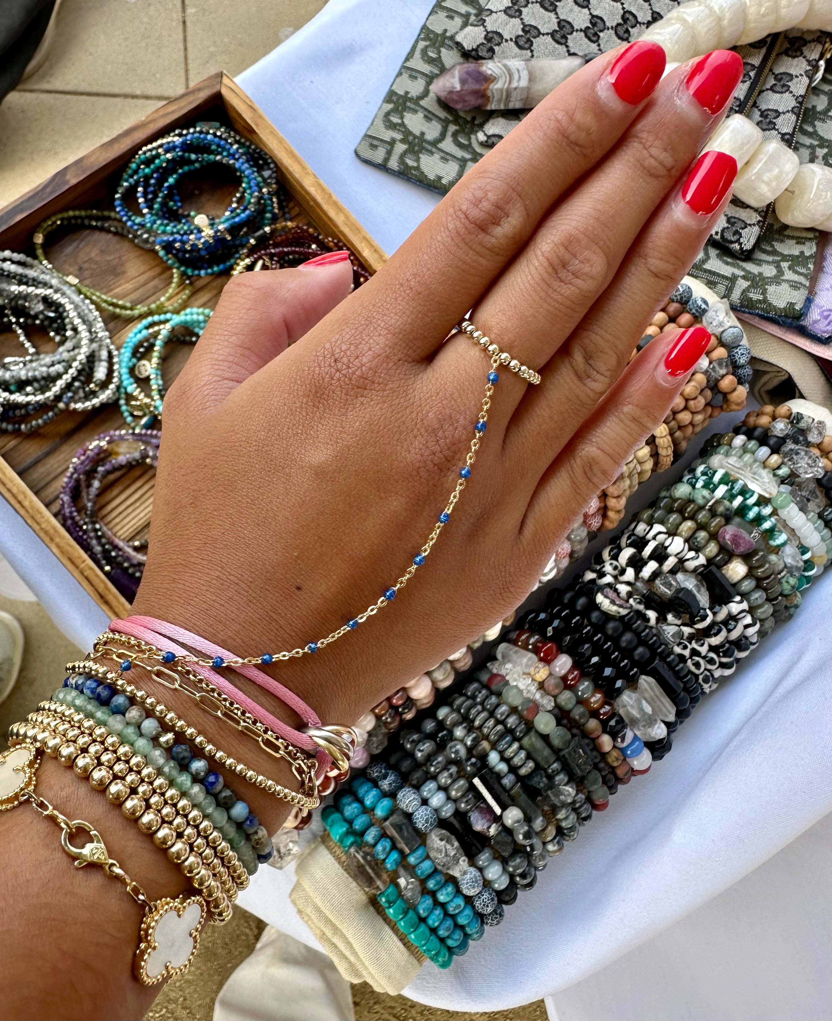 GF Enamel Ball Hand Chain