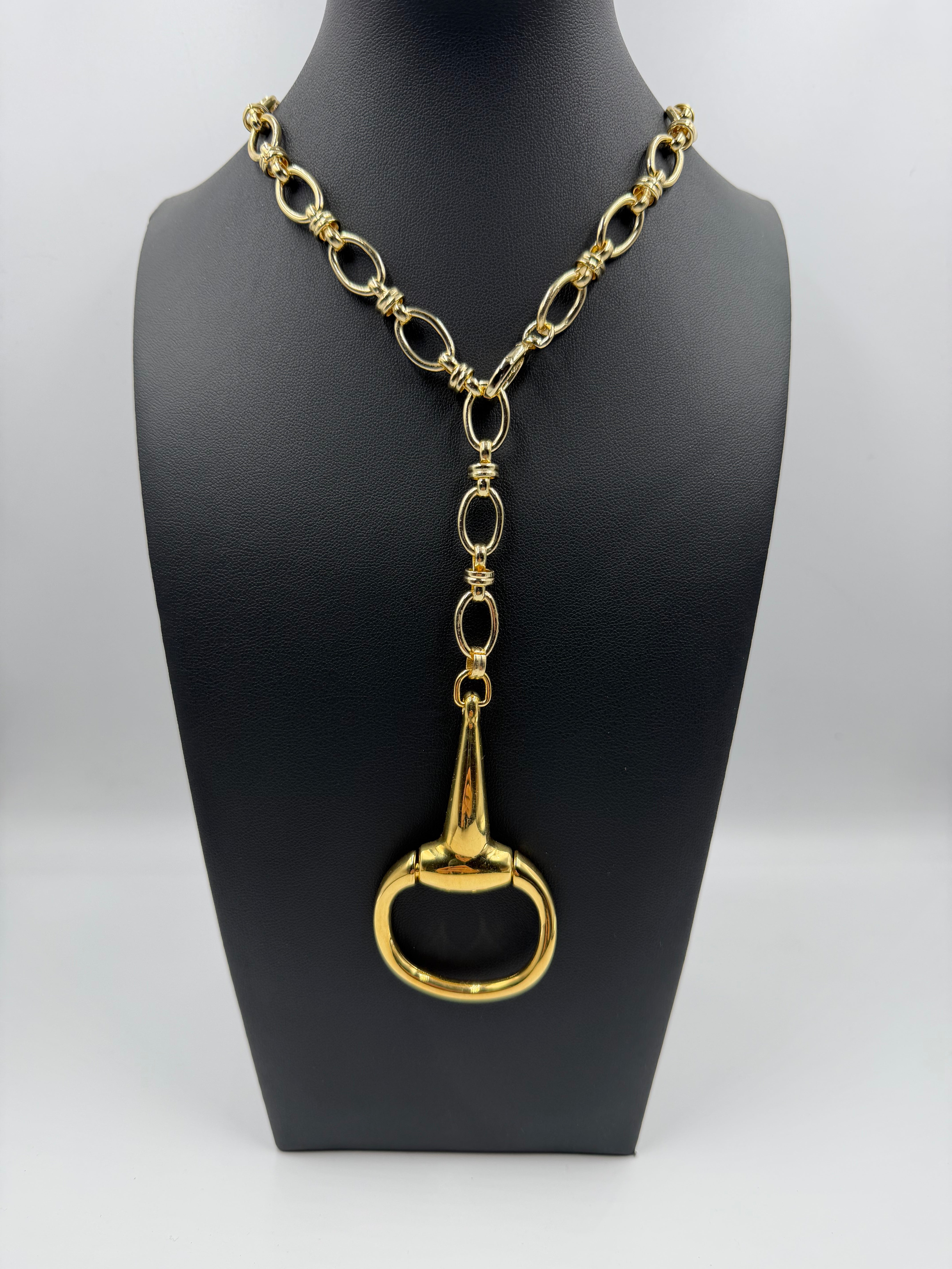 GP Large Gucci Horsebit Necklace Adjustable