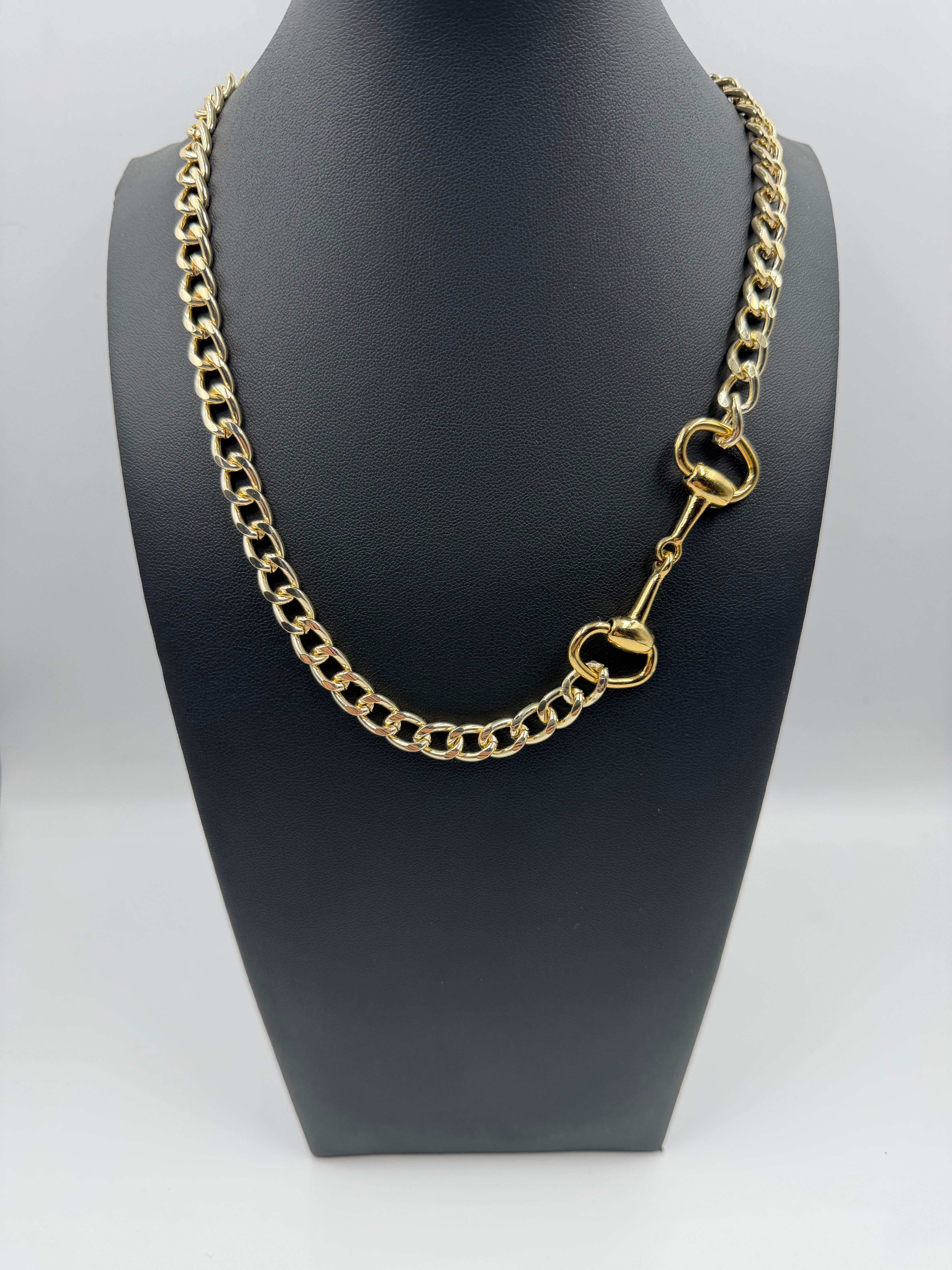 WGP Repurposed Side Gucci Horsebit Necklace