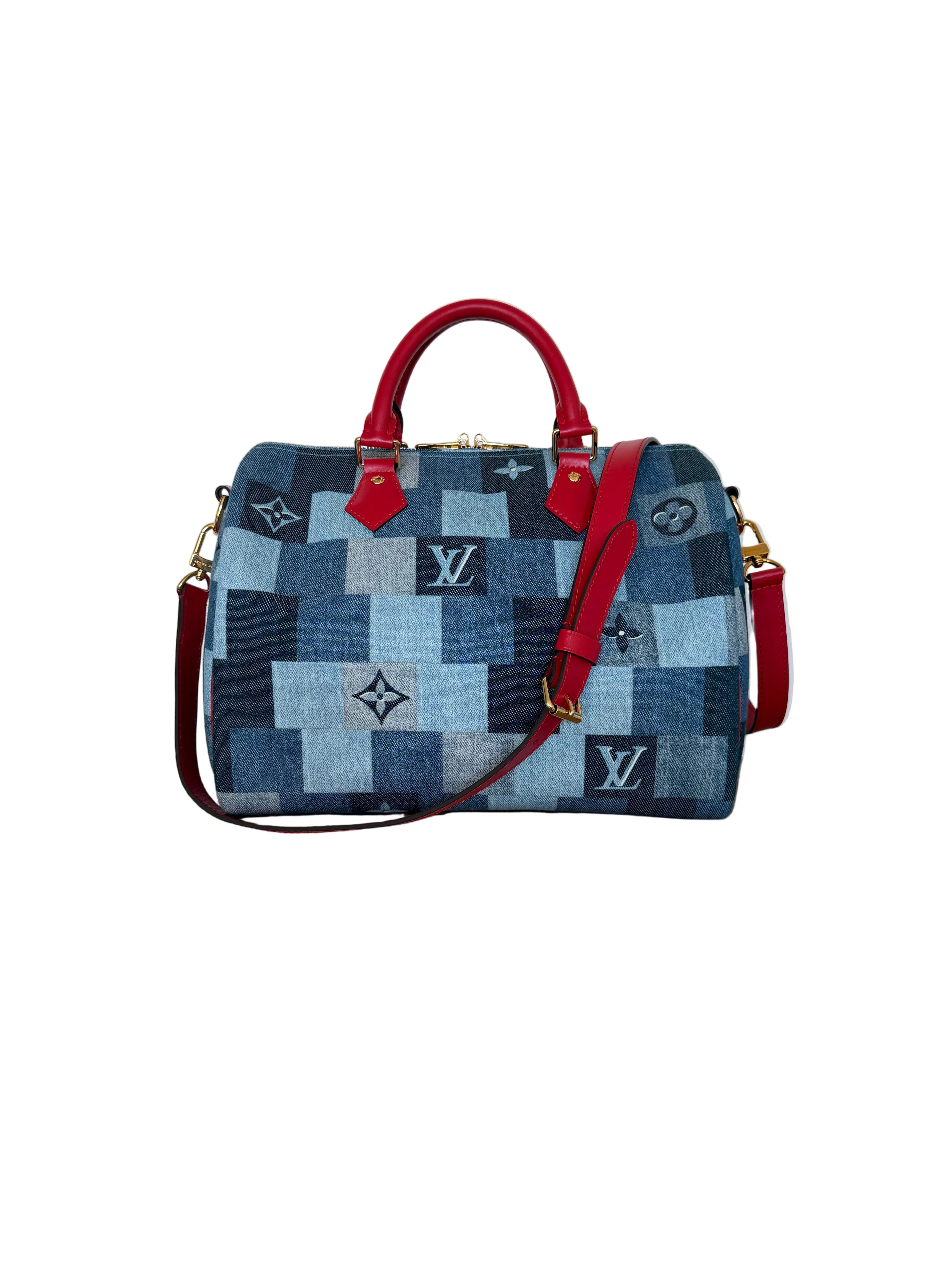 Louis Vuitton Denim Patchwork Speedy