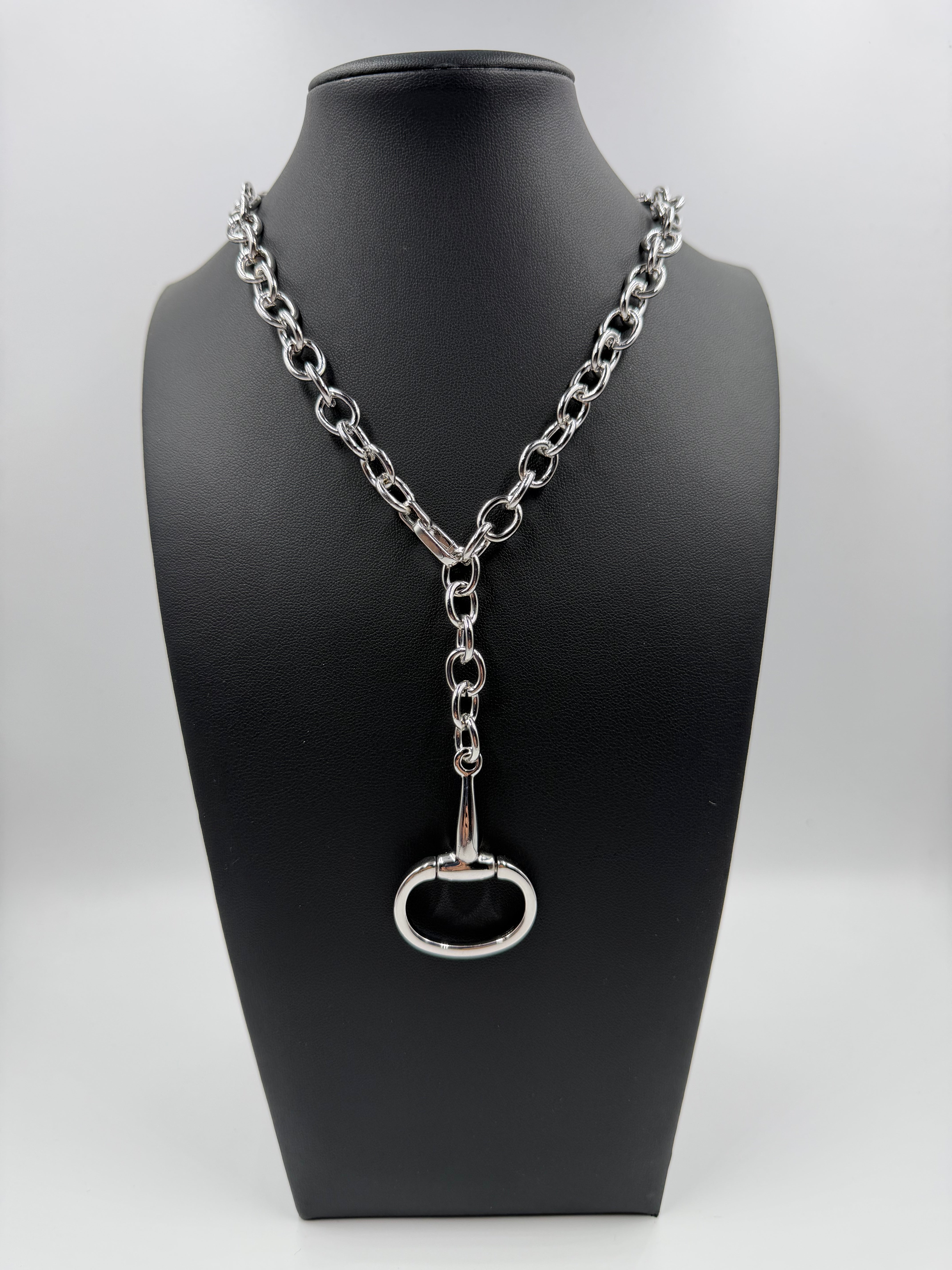 GP Medium Repurposed Gucci Horsebit Necklace